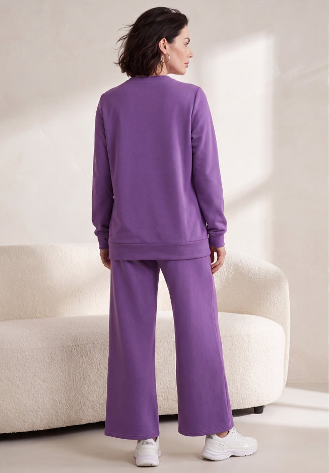 Comfort+ Fleece Printed Sweatshirt image number 1