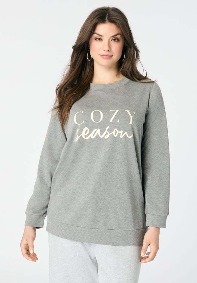 Comfort+ Fleece Printed Sweatshirt image number 0