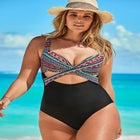 Cut Out Underwire One Piece Swimsuit image number null