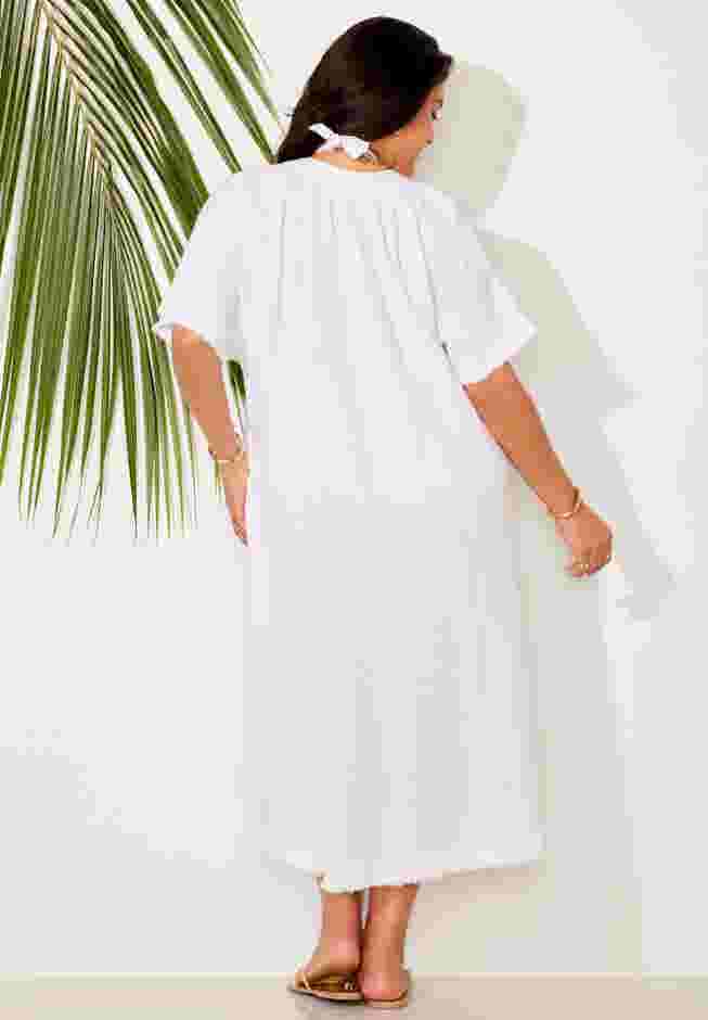 Gauze High-Low Sun Dress Cover Up image number 1