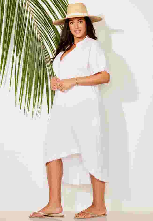 Gauze High-Low Sun Dress Cover Up image number 2