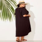 Cotton Gauze High-Low Sun Dress Cover Up image number null