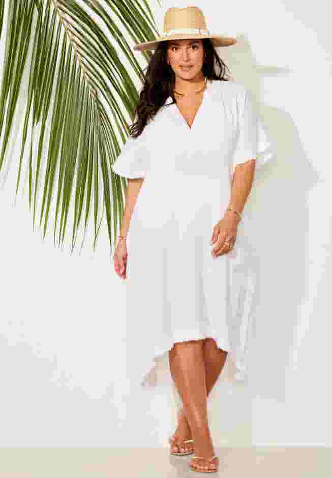 Gauze High-Low Sun Dress Cover Up image number 0