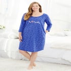 Avenue Body Three-Quarter Sleeve Sleepshirt image number null