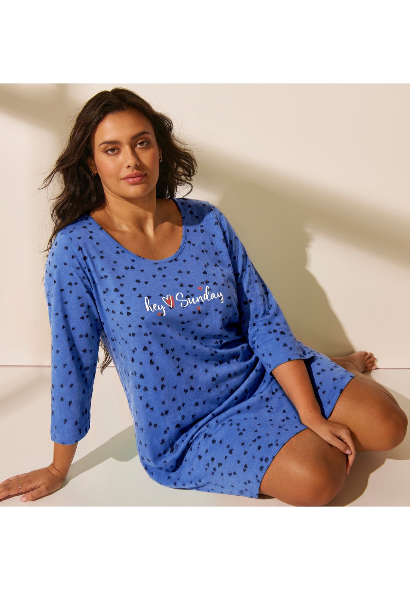 Three-Quarter Sleeve Sleepshirt image number 0