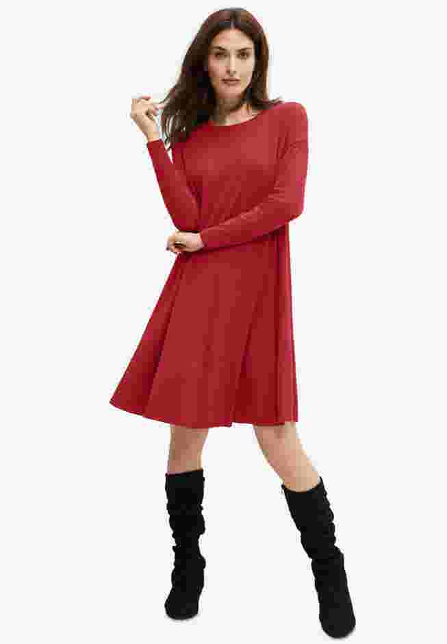Knit Trapeze Dress image number 0