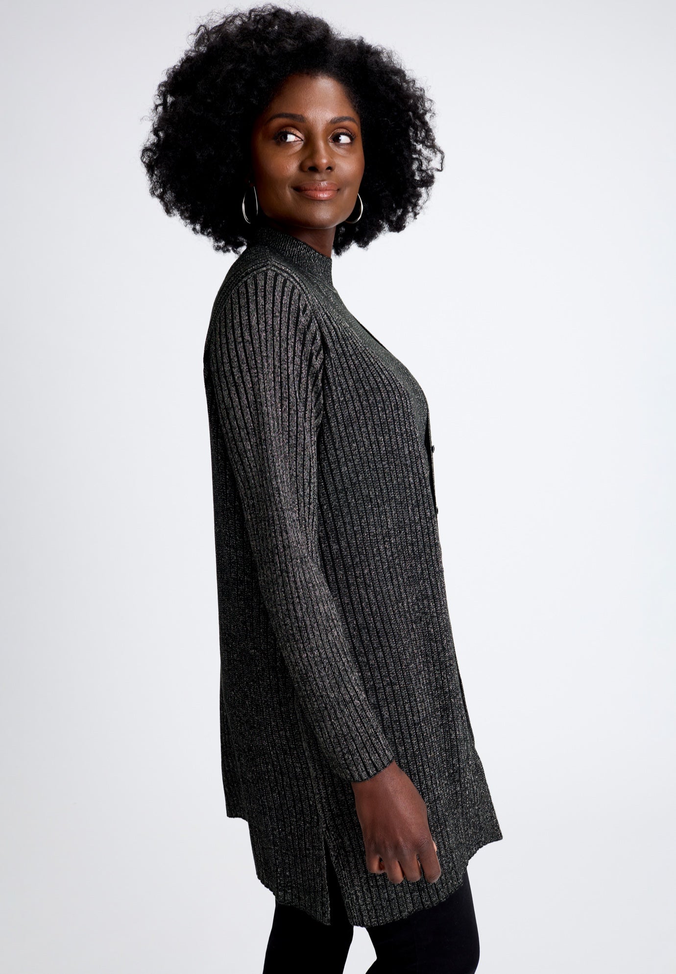 Ribbed Midi Cardigan image number 2