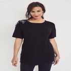 Pullover Collared Lace Up Shaker Sweater image number null
