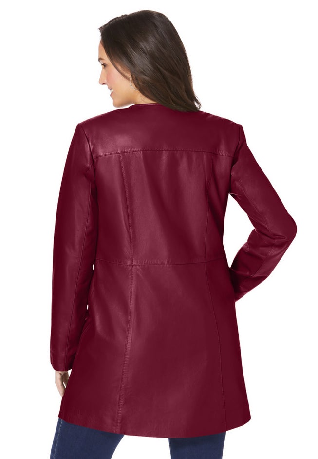 Three-Quarter Leather Jacket image number 1