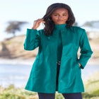 Three-Quarter Leather Jacket image number null