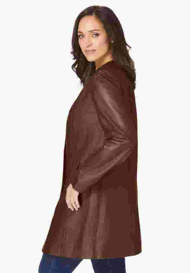 Three-Quarter Leather Jacket image number 2