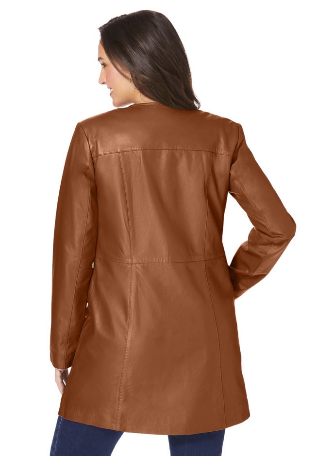 Three-Quarter Leather Jacket image number 1