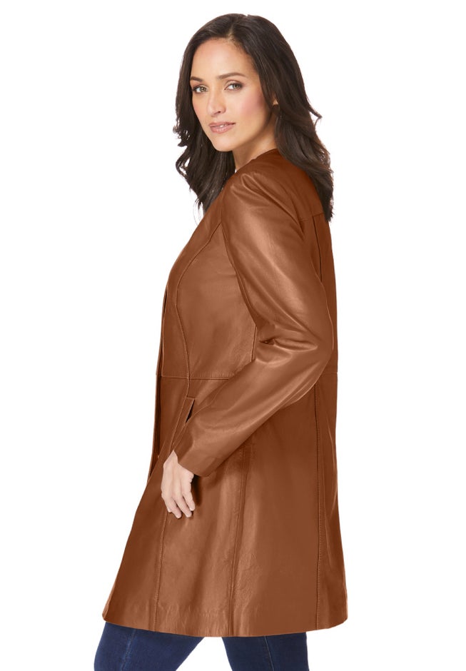 Three-Quarter Leather Jacket image number 2