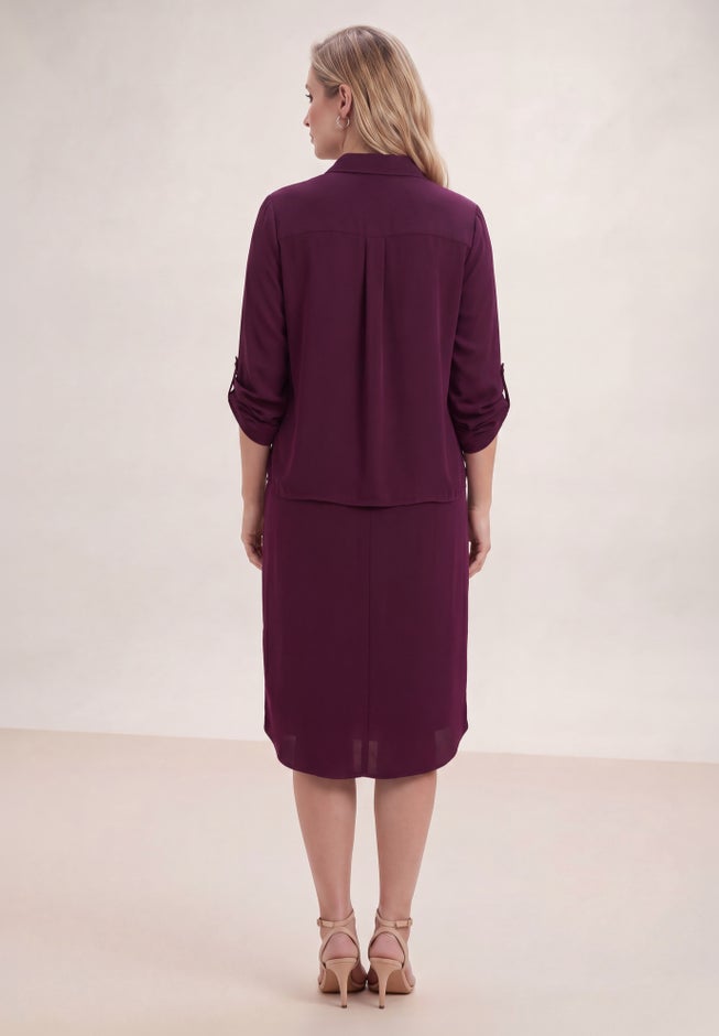 Roll Tab Jacket Dress image number 1