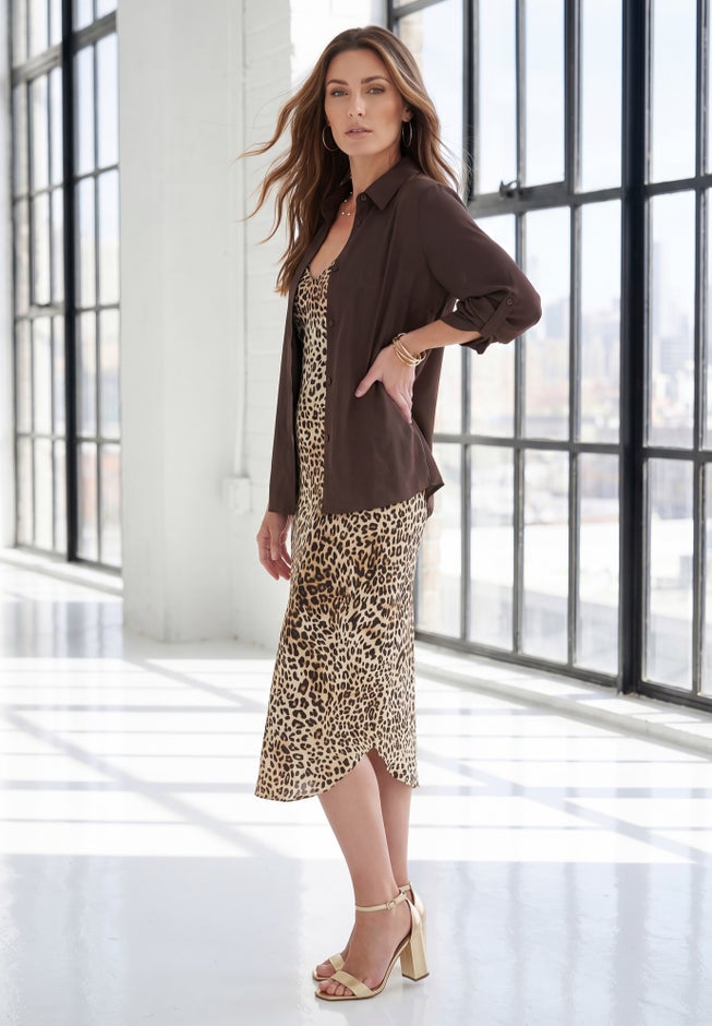 Roll Tab Jacket Dress image number 3