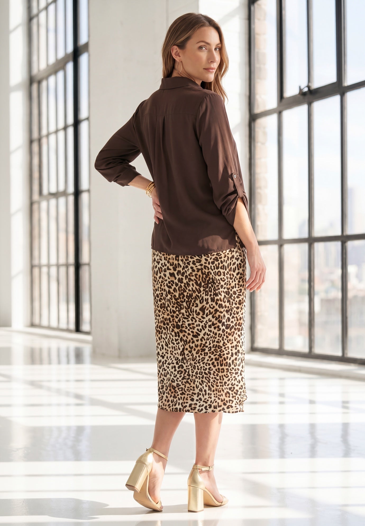 Roll Tab Jacket Dress image number 1