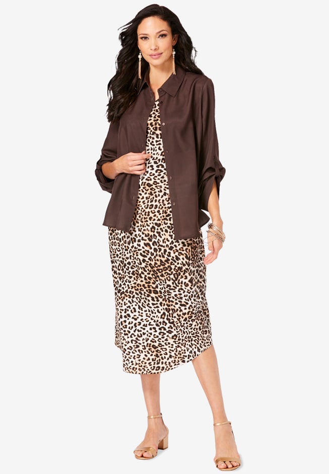 Roll Tab Jacket Dress image number 0