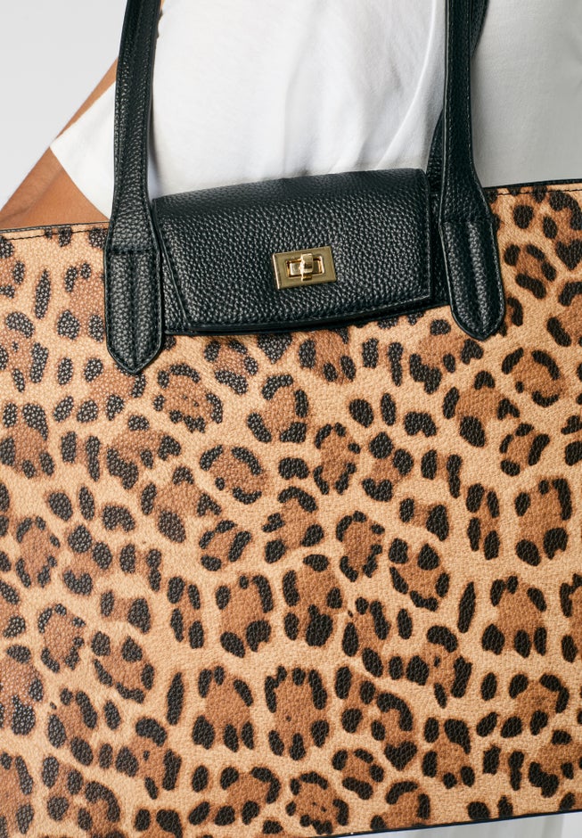 Animal Print Tote Bag image number null