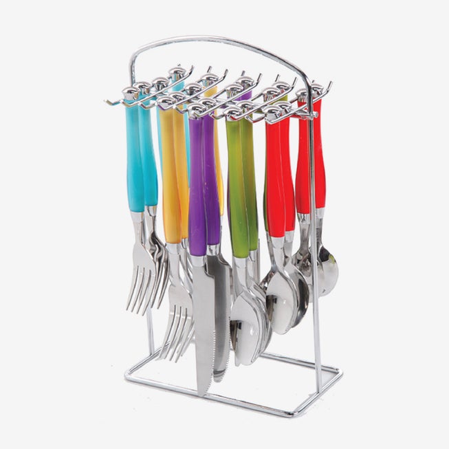 20 Pc. Santoro Assorted Flatware Set image number null