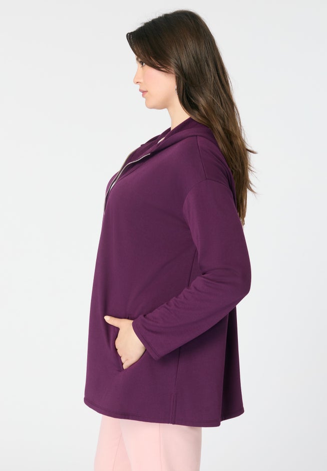 Comfort+ Fleece Zip Up Hoodie image number 2