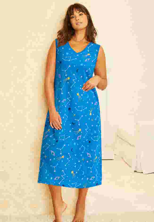 Long Sleeveless Sleepshirt image number 4