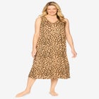 Long Sleeveless Sleepshirt image number null