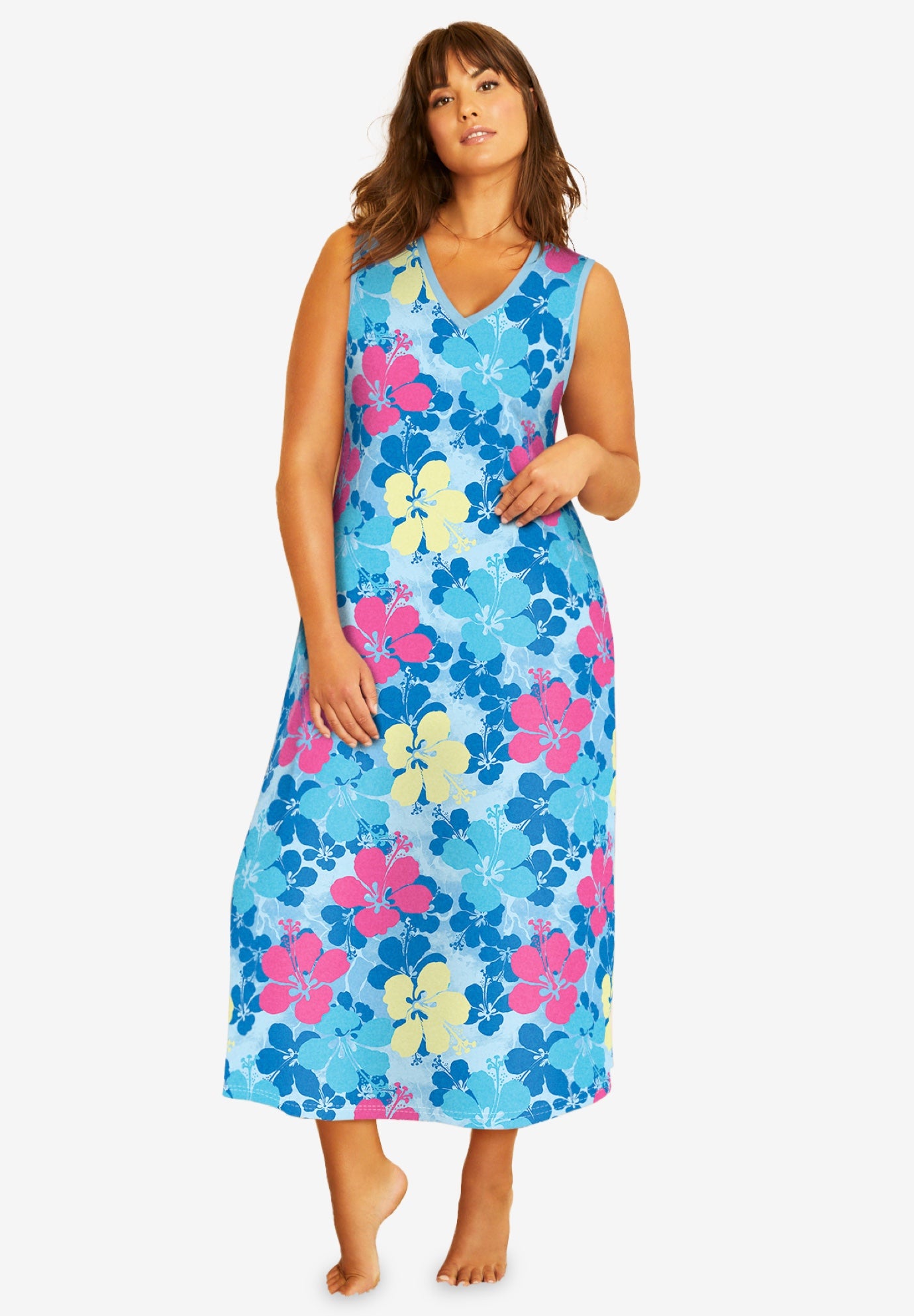 Long Sleeveless Sleepshirt image number 0