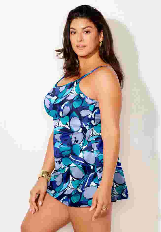 Chlorine Resistant Flowy Swimdress image number 2