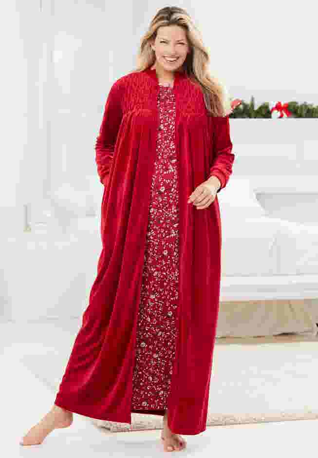 Floral Knit Gown  image number 3