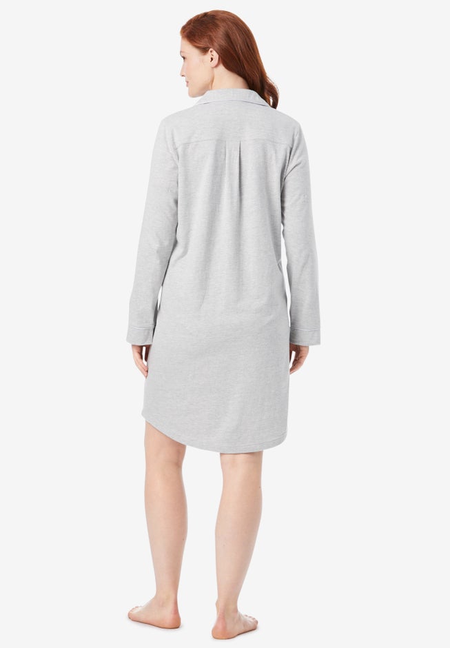 Knit Sleep Shirt image number null
