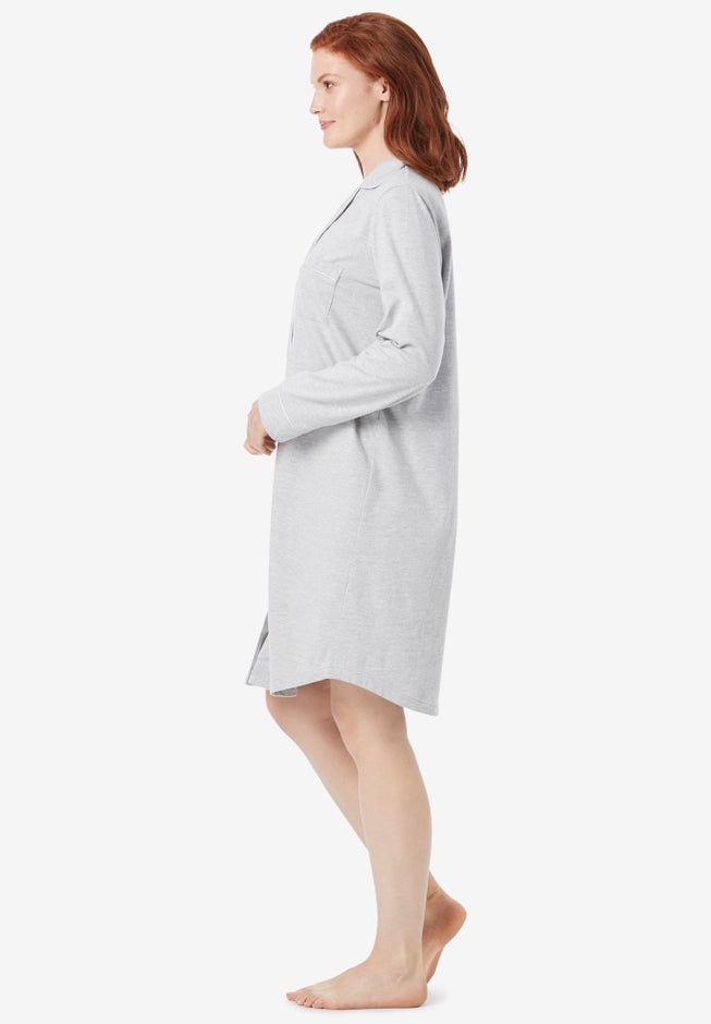 Knit Sleep Shirt image number null