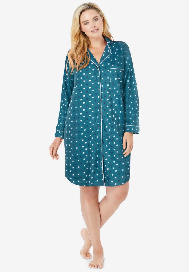 Knit Sleep Shirt image number null