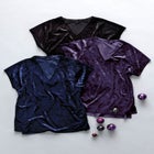 Crushed Velour Tee image number null