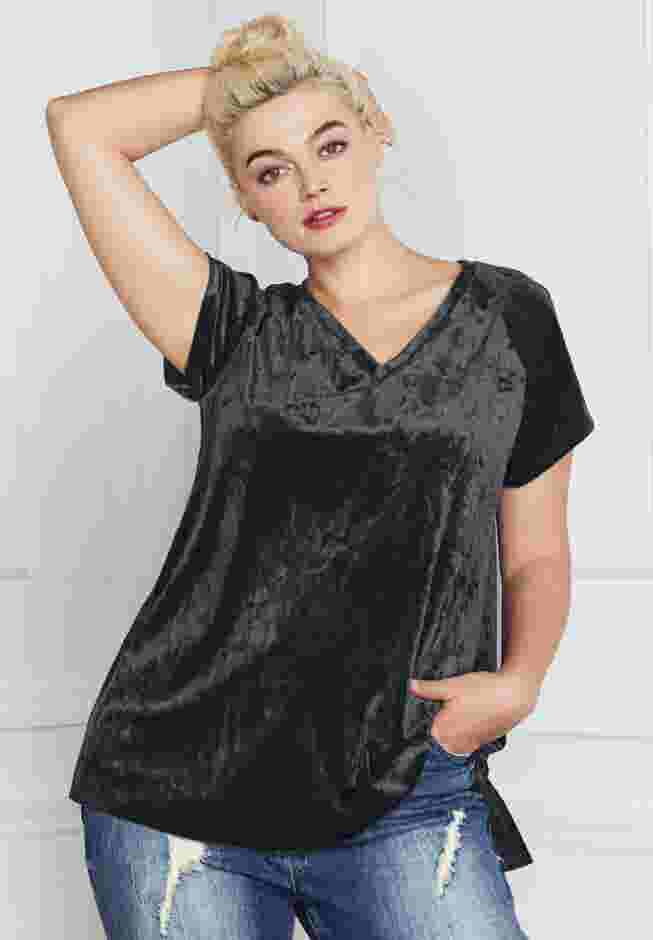 Crushed Velour Tee image number 0