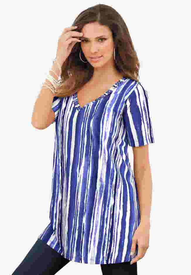 Studded Tie Dye Tunic image number 0