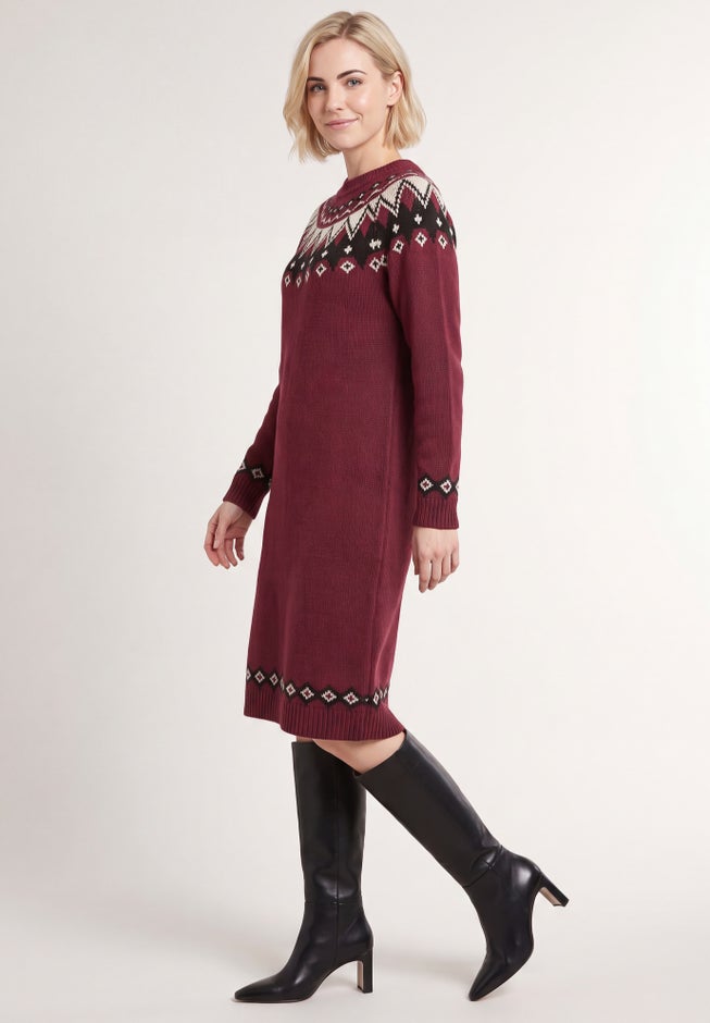 Fair Isle Sweater Dress image number 2