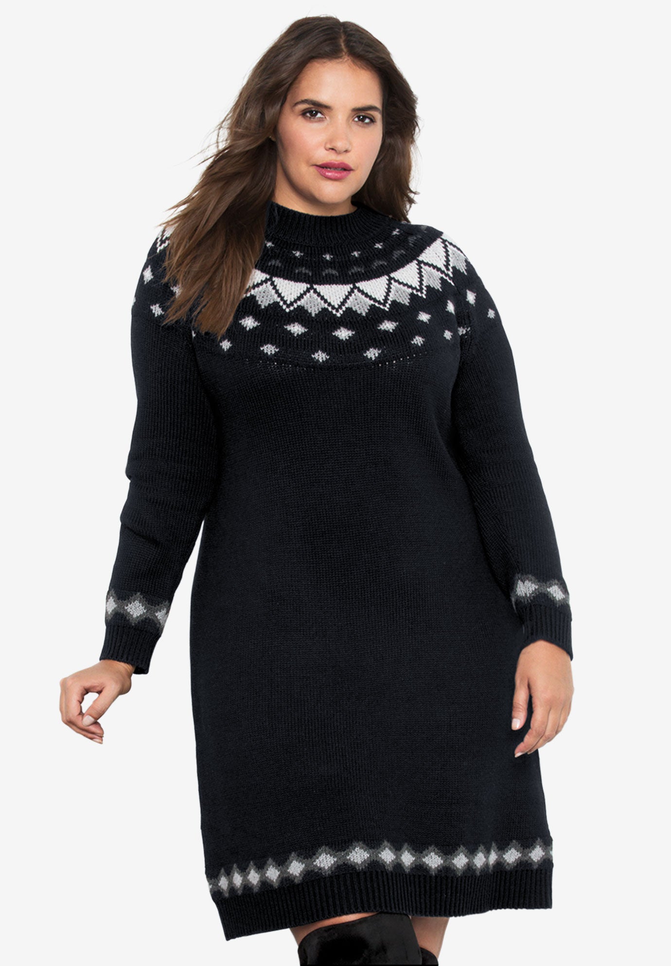 Fair Isle Sweater Dress image number 0