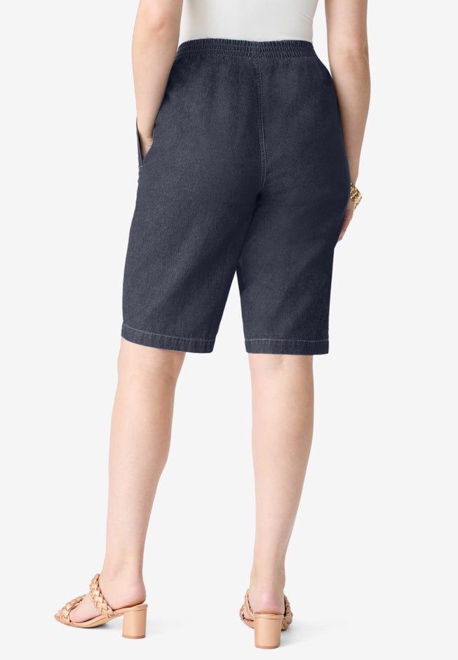 Plus Size Easy-Wear Bermuda Short image number 3