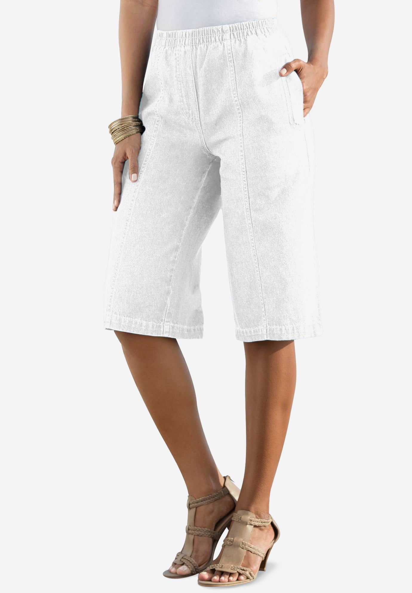 Plus Size Easy-Wear Bermuda Short image number 0