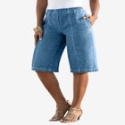 Plus Size Easy-Wear Bermuda Short image number null
