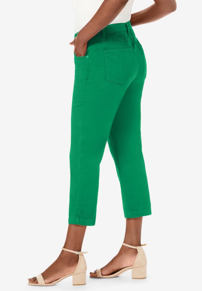 Classic Cotton Denim Capri image number 2