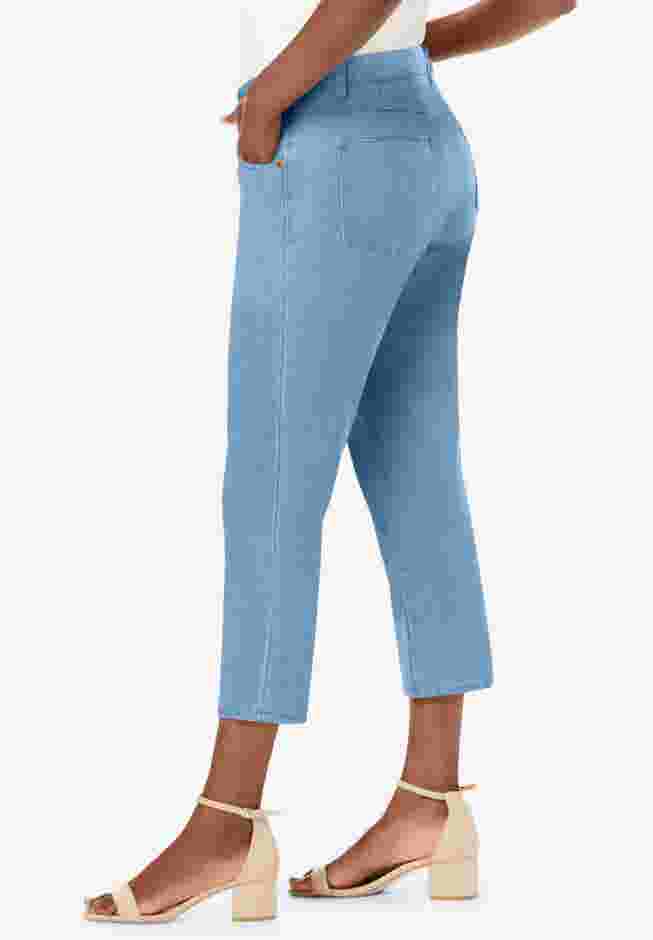 Classic Cotton Denim Capri image number 2