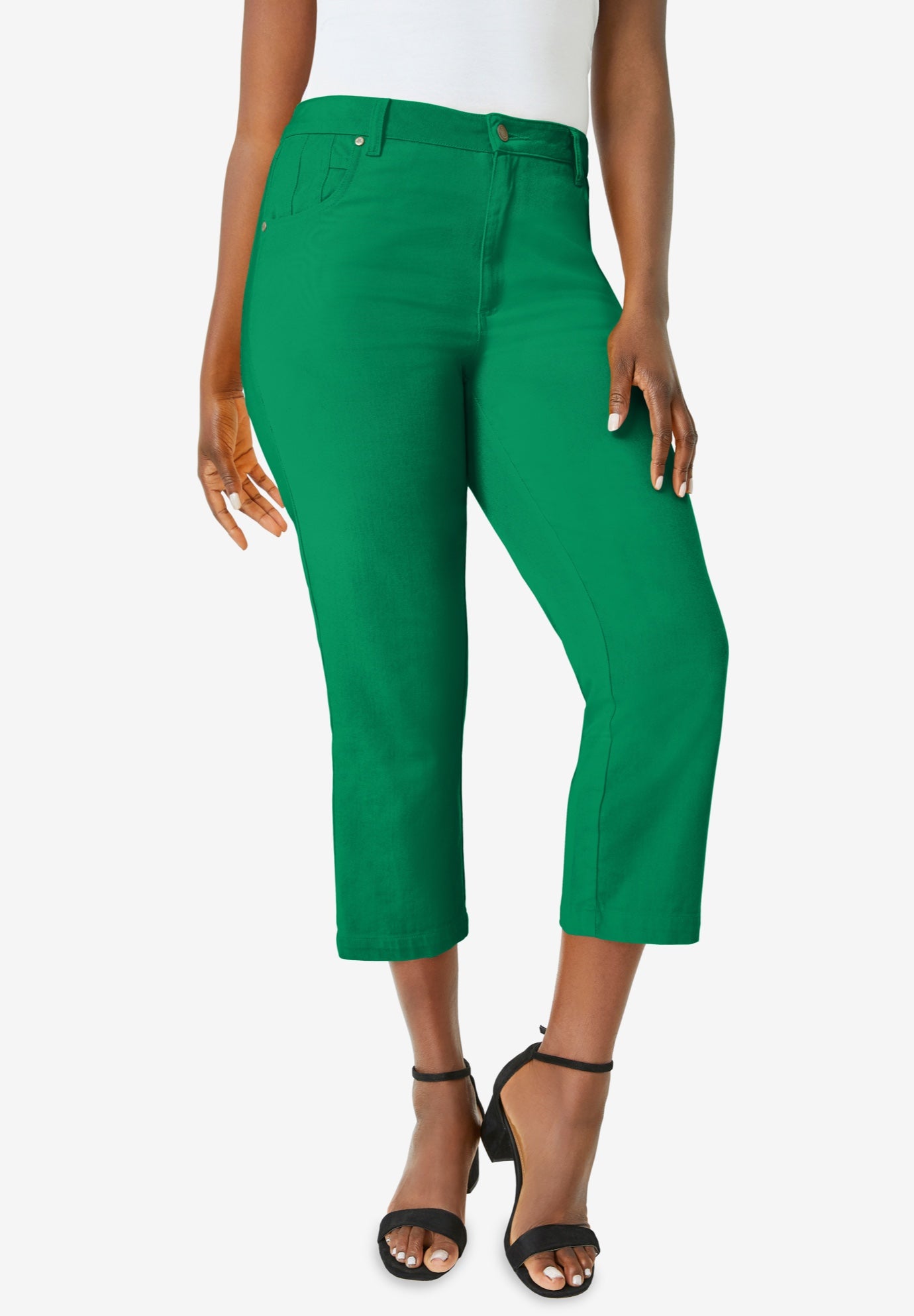 Classic Cotton Denim Capri image number 0