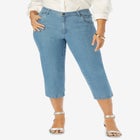 Classic Cotton Denim Capri image number null