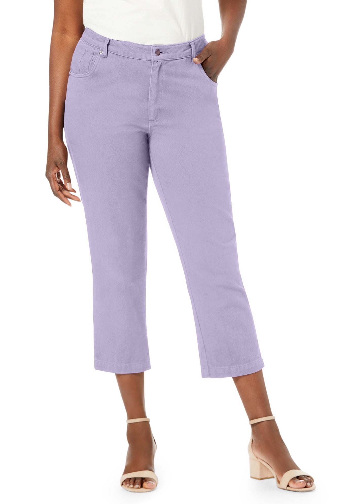 Classic Cotton Denim Capri image number 0