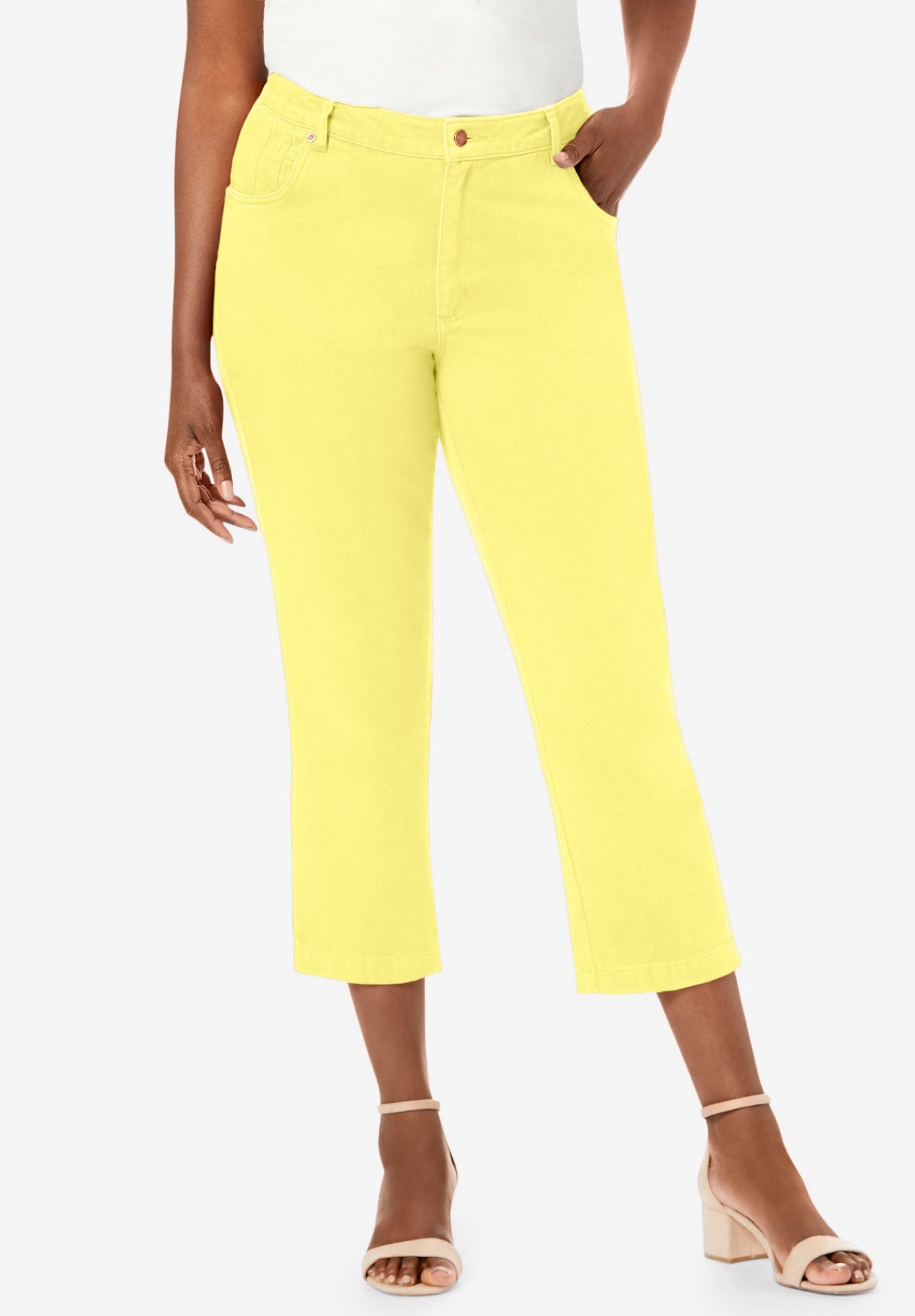 Classic Cotton Denim Capri image number 0