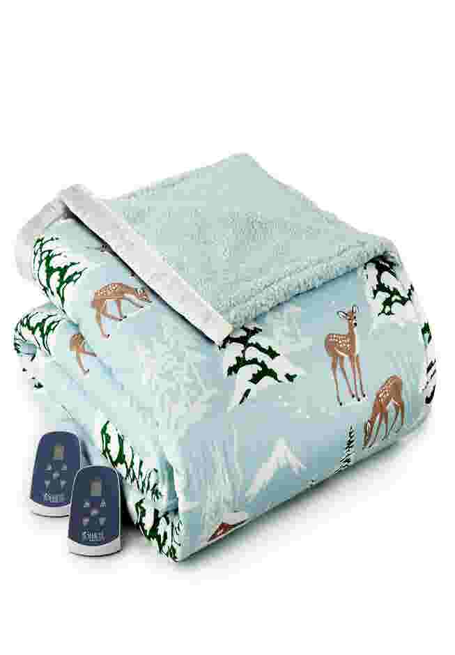 Micro Flannel Sherpa Electric Blanket image number 0