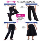 Straight-Leg Stretch Ponte-Knit Pull-On Pants image number null