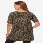 Stretch Cotton Square Neck Tunic image number null