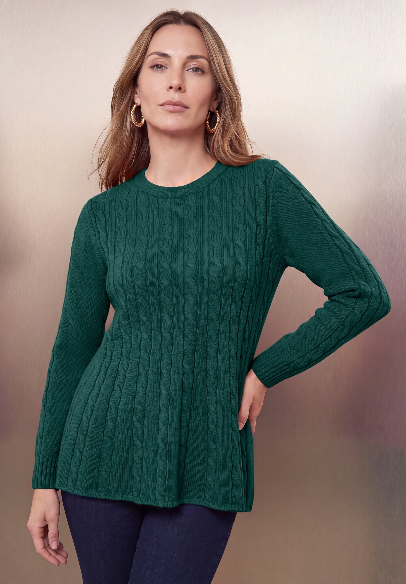 Cable Peplum image number 0